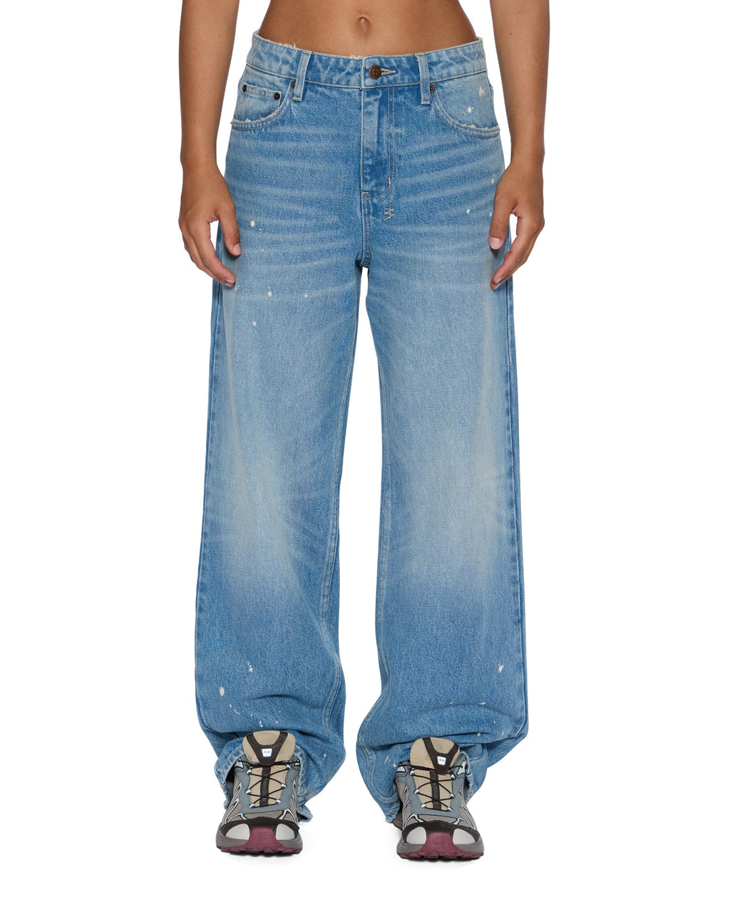 Womens Empire Jean Surge Relaxed Straight Denim Jeans - Denim