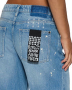 Womens Empire Jean Surge Relaxed Straight Denim Jeans - Denim