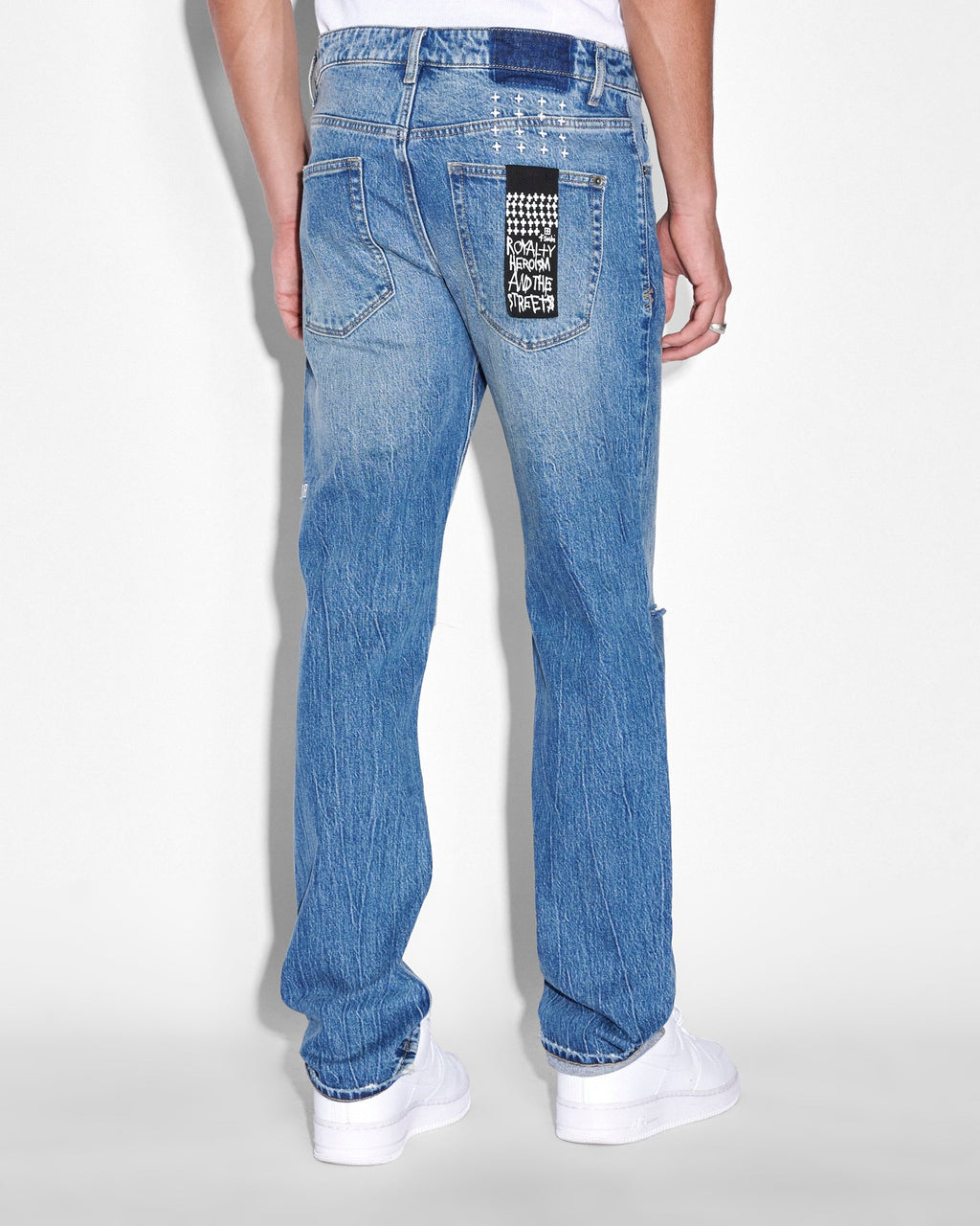 Mens Hazlow Notorious Kulture Straight Denim Jeans - Denim