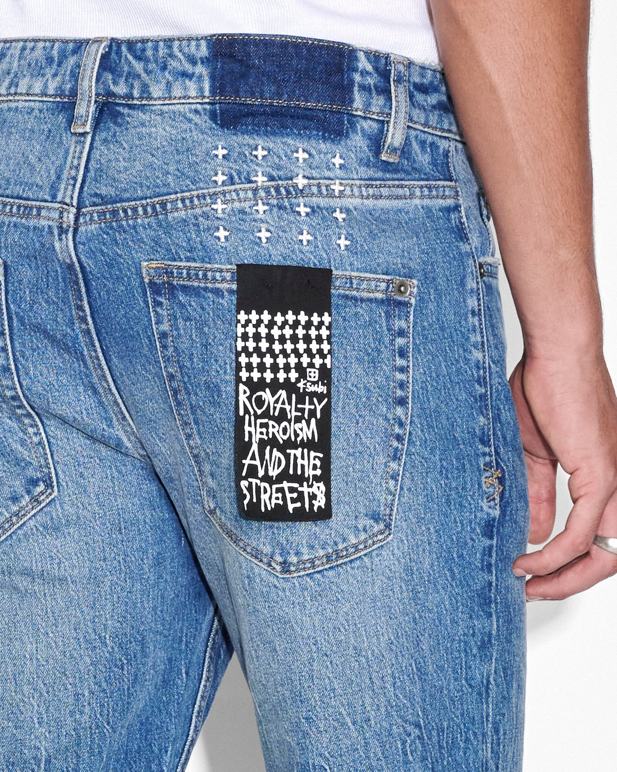 Mens Hazlow Notorious Kulture Straight Denim Jeans - Denim