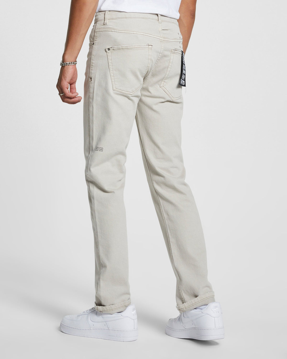 Mens Hazlow Antike Straight Denim Jeans - Tan