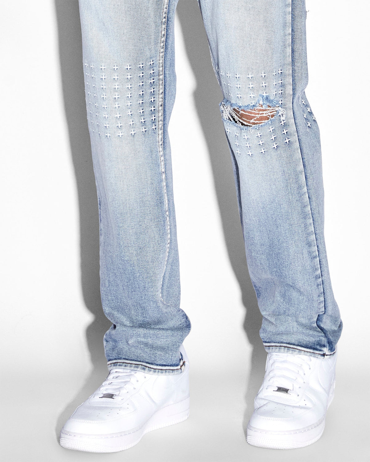 Mens Hazlow Enjoy Straight Denim Jeans - Denim