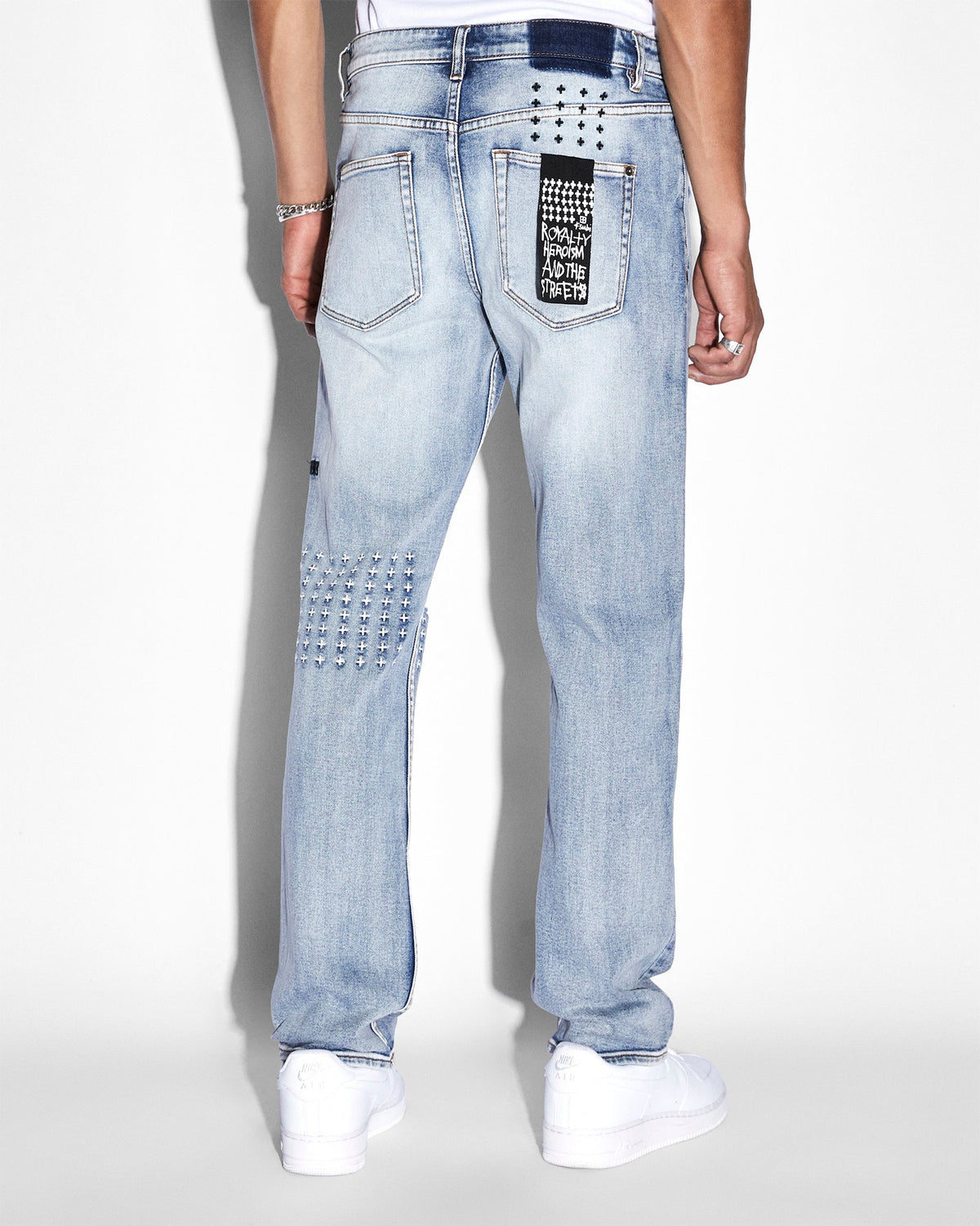 Mens Hazlow Enjoy Straight Denim Jeans - Denim
