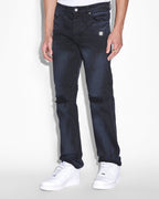 Mens Hazlow Ghosted Angels Straight Denim Jeans - Black