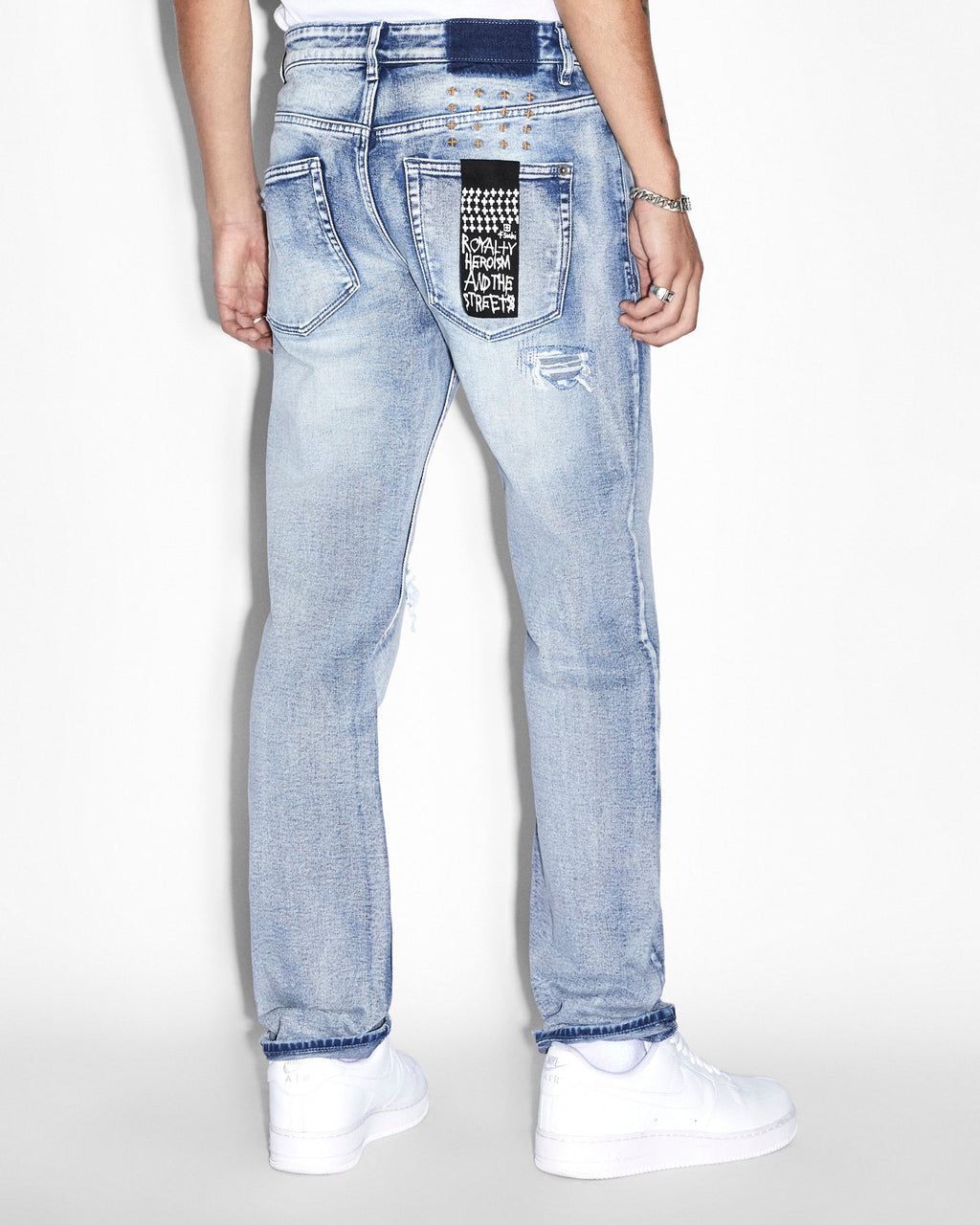 Mens Hazlow Rekovery Straight Denim Jeans - Denim