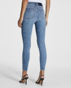 Womens Hi N Wasted Exposed Haven Skinny Denim Jeans - Denim