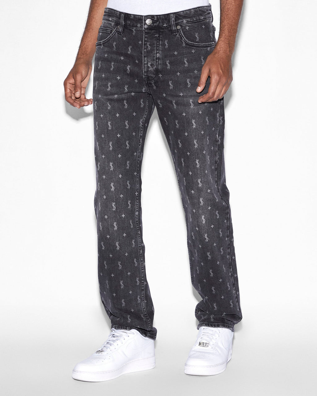 Mens Hazlow Allstar Straight Denim Jeans - Black
