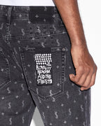 Mens Hazlow Allstar Straight Denim Jeans - Black