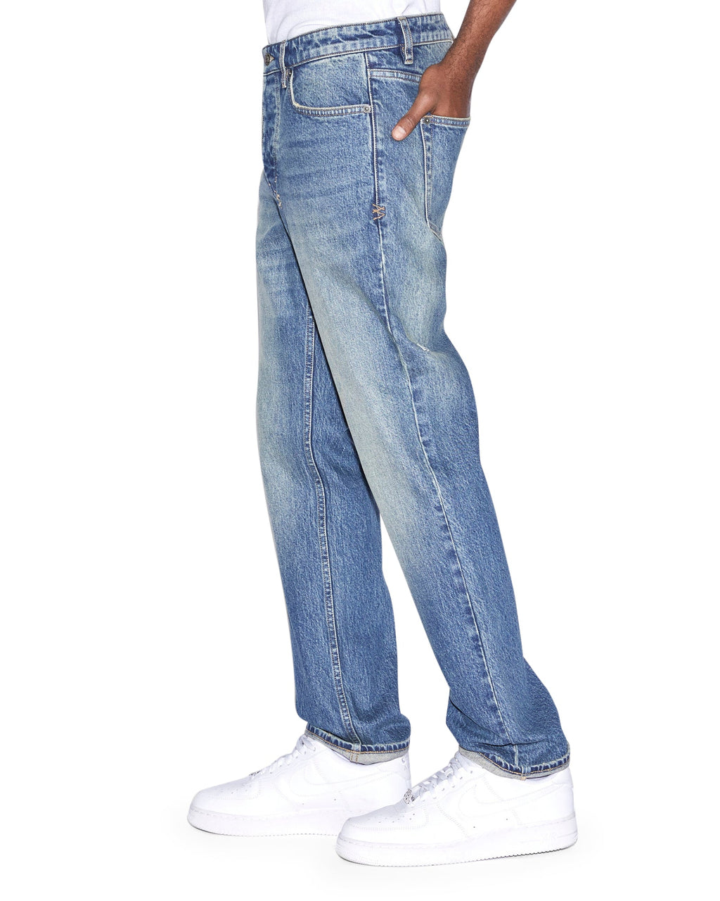 Mens Hazlow Chronicle Straight Denim Jeans - Denim