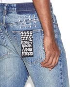 Mens Hazlow Chronicle Straight Denim Jeans - Denim