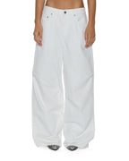 Womens Ksuper Fly Baggy Denim Jeans - White