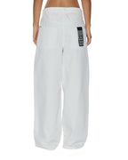 Womens Ksuper Fly Baggy Denim Jeans - White