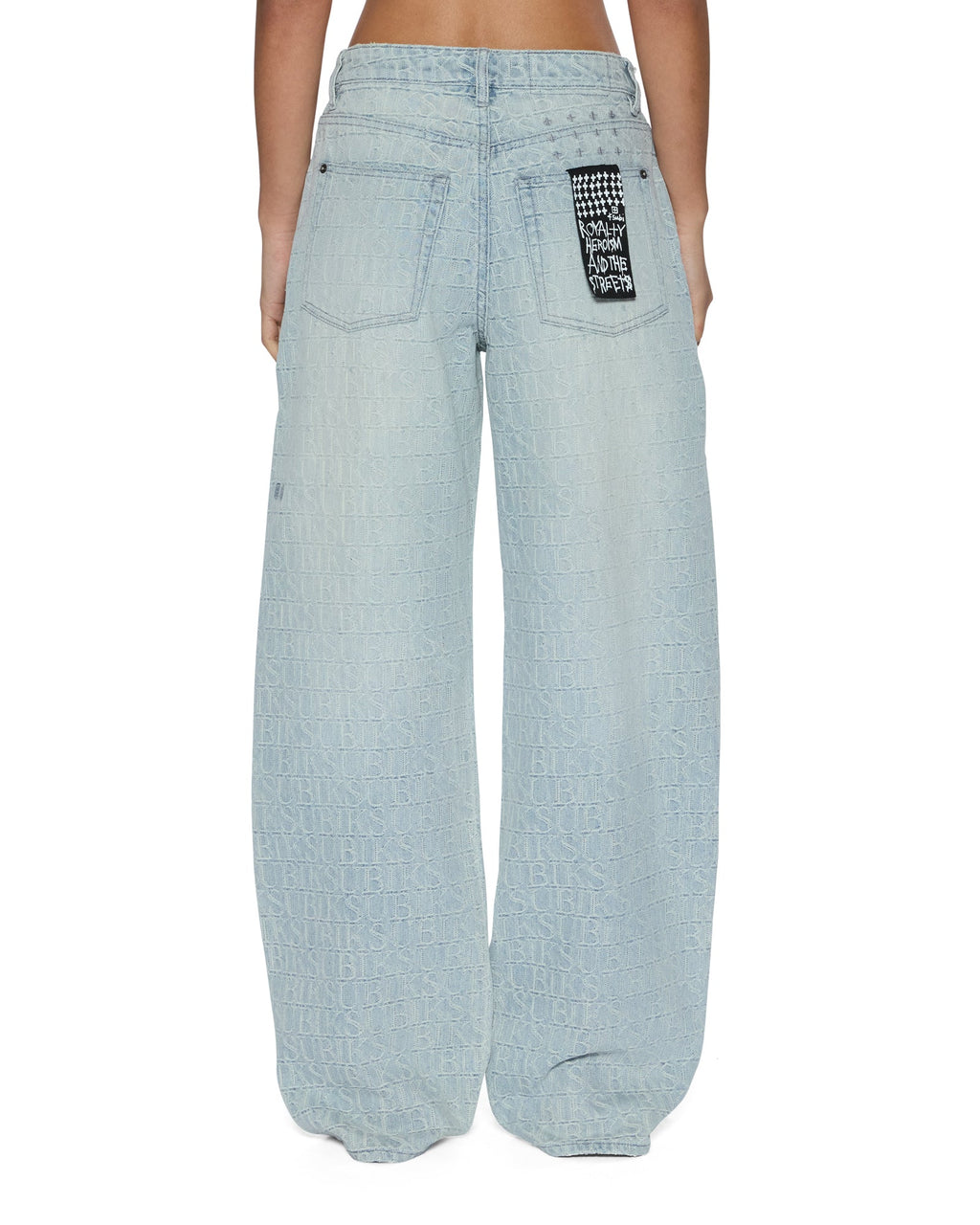Womens Low Rider Tile Relaxed Denim Jeans - Denim