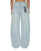 Womens Low Rider Tile Relaxed Denim Jeans - Denim
