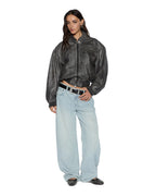 Womens Low Rider Tile Relaxed Denim Jeans - Denim