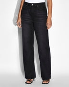 Womens Low Rider Twilight Relaxed Denim Jeans - Black