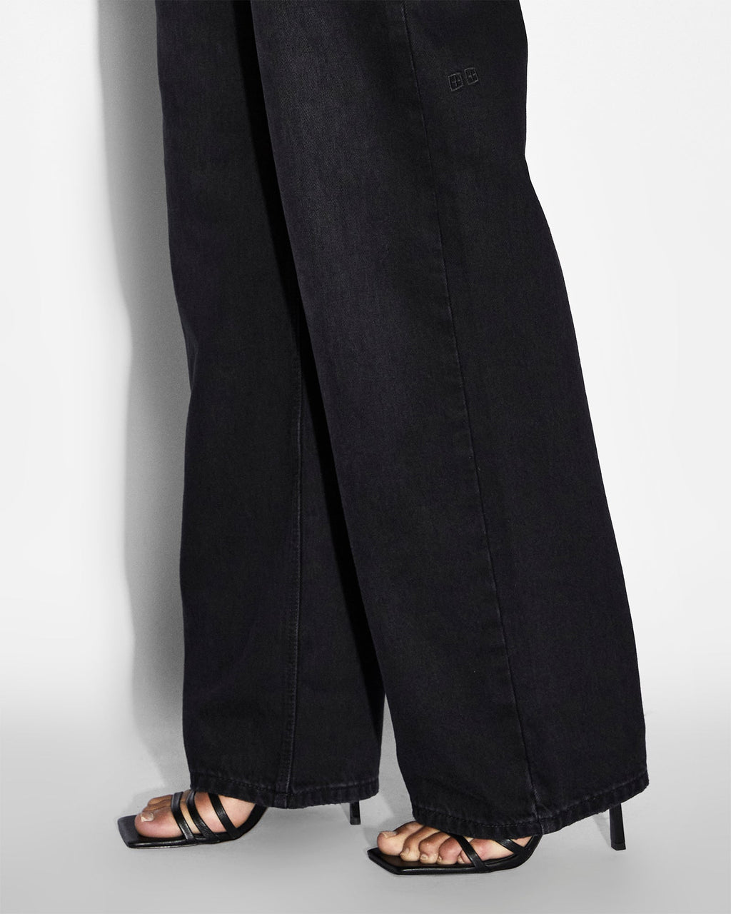 Womens Low Rider Twilight Relaxed Denim Jeans - Black