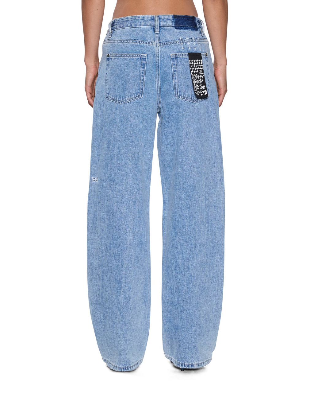 Womens Low Rider Authentik Baggy Denim Jeans - Denim