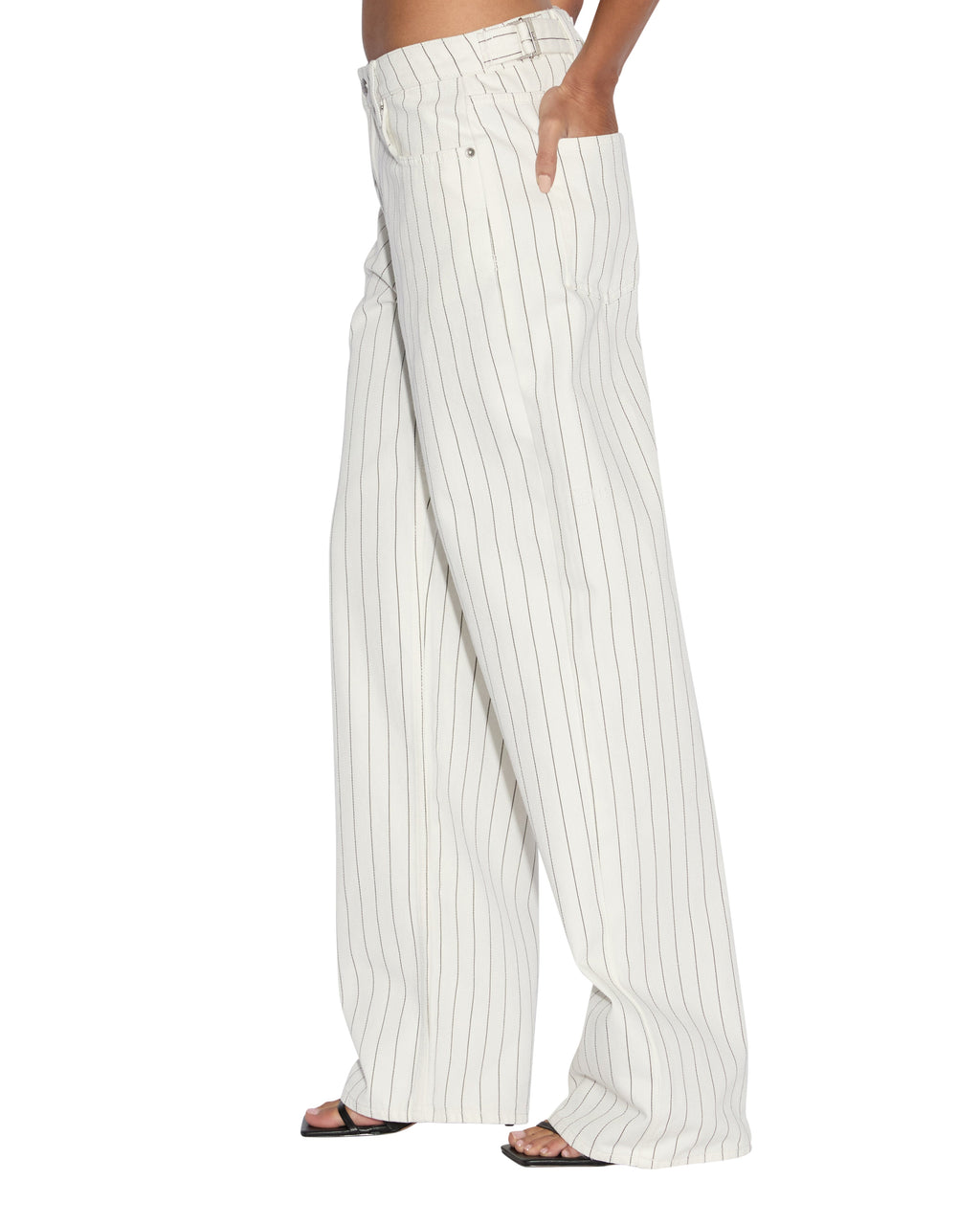 Womens Low Rider Prophetik Baggy Denim Jeans - White