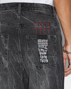Mens Maxx Conspiracy Baggy Denim Jeans - Black
