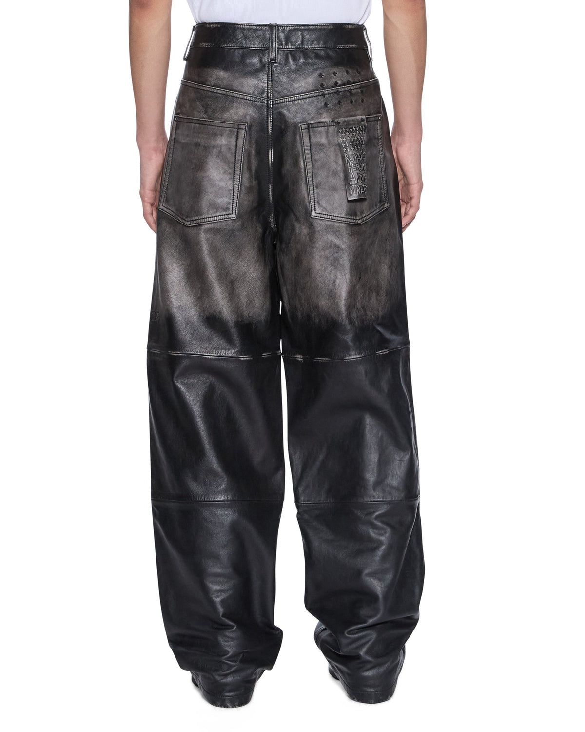 Mens Blackjack Maxx Pant Aged Black Relaxed Denim Jeans - Black
