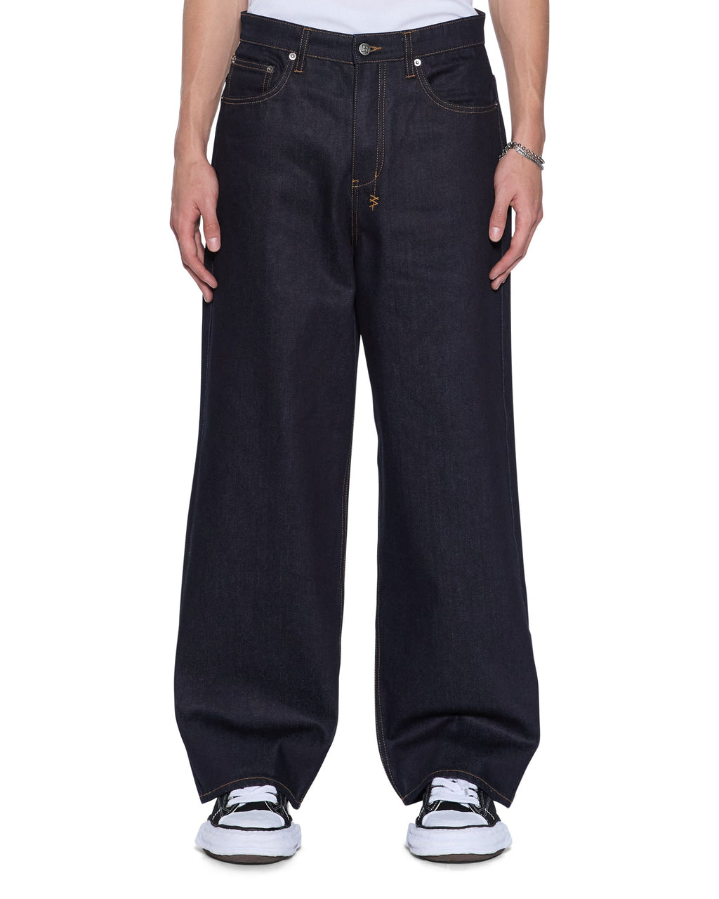 Mens Maxx Raw Blue Baggy Denim Jeans - Denim