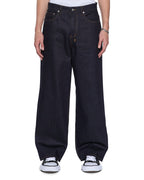 Mens Maxx Raw Blue Baggy Denim Jeans - Denim