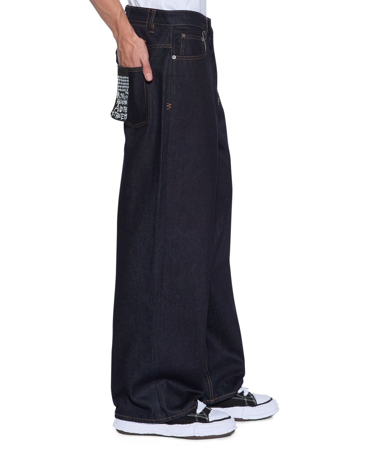 Mens Maxx Raw Blue Baggy Denim Jeans - Denim