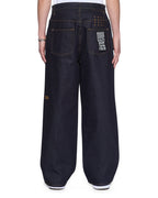 Mens Maxx Raw Blue Baggy Denim Jeans - Denim