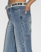Womens Playback Flipped Overkast Straight Denim Jeans - Denim