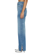 Womens Playback Splits Tru Vintage Straight Denim Jeans - Denim
