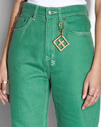 Womens Playback Jade Straight Denim Jeans - Green
