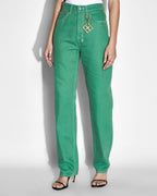 Womens Playback Jade Straight Denim Jeans - Green
