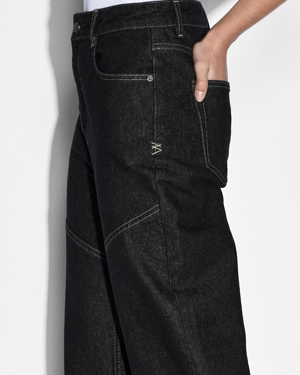 Womens Playback Midnight Straight Denim Jeans - Black