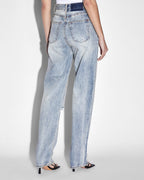 Womens Playback Skream Trashed Straight Denim Jeans - Denim