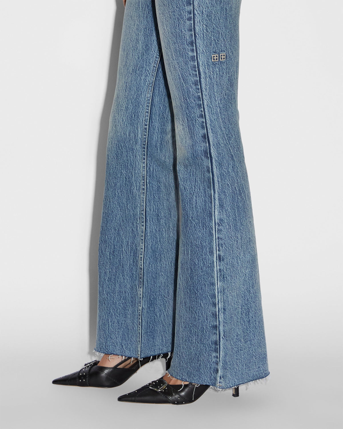 Womens Soho Overkast Flare Denim Jeans - Denim