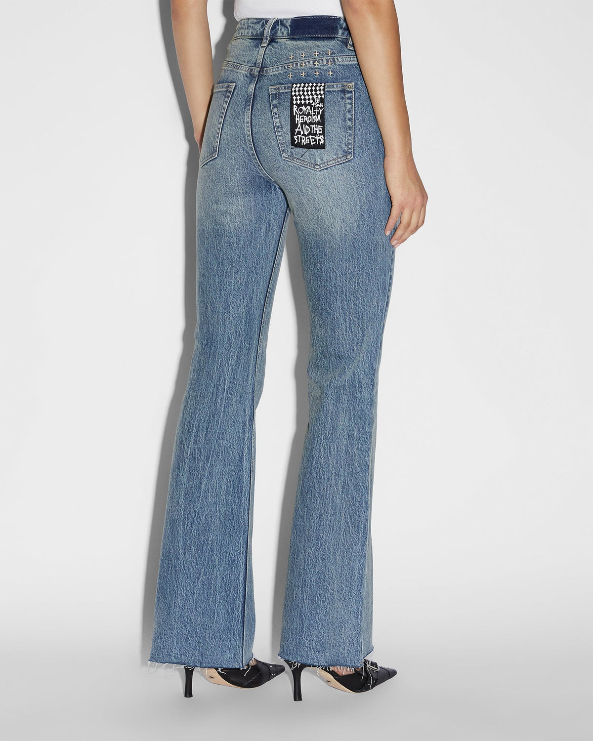 Womens Soho Overkast Flare Denim Jeans - Denim