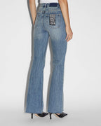 Womens Soho Overkast Flare Denim Jeans - Denim