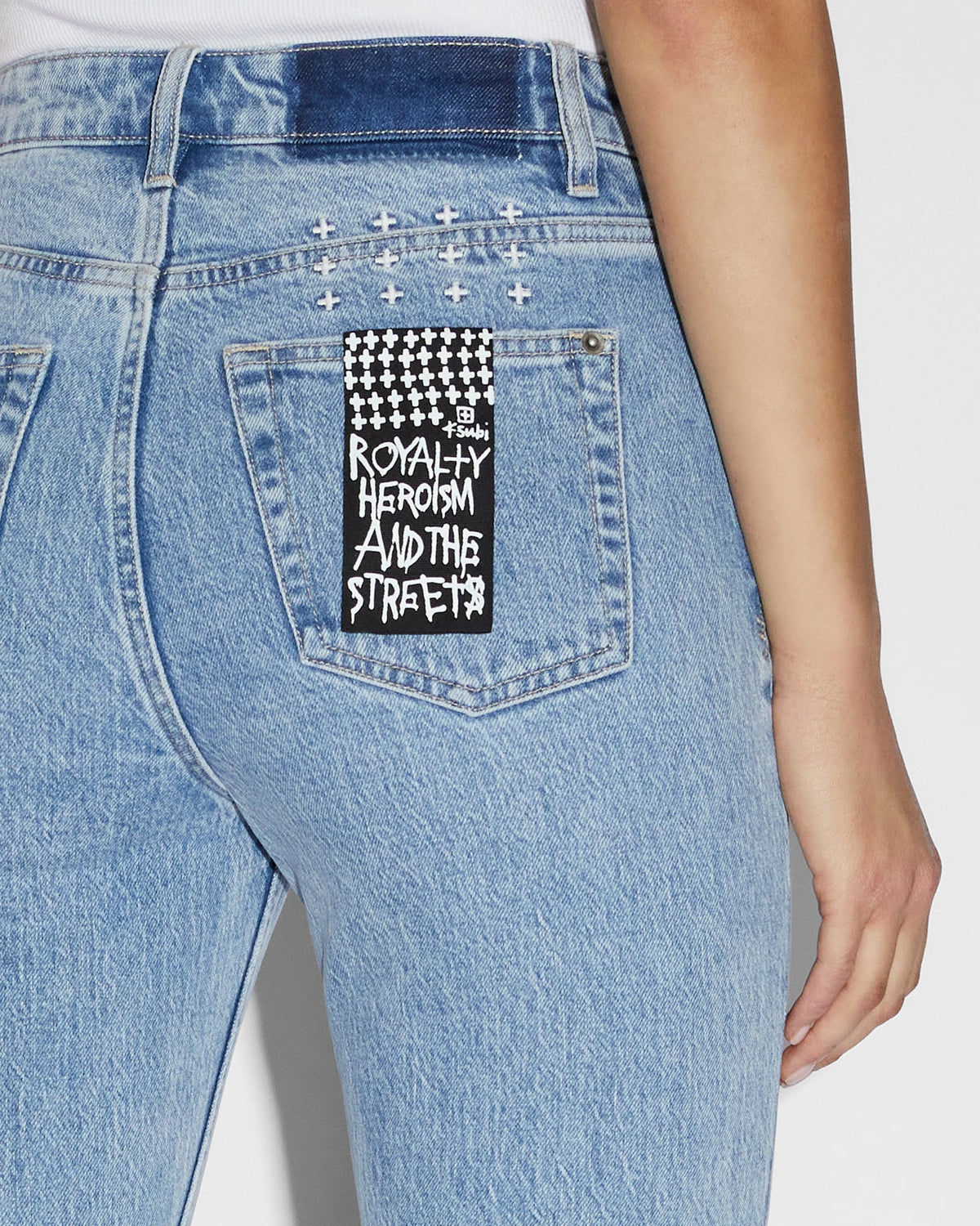 Womens Soho Crop Authentik Flare Denim Jeans - Denim