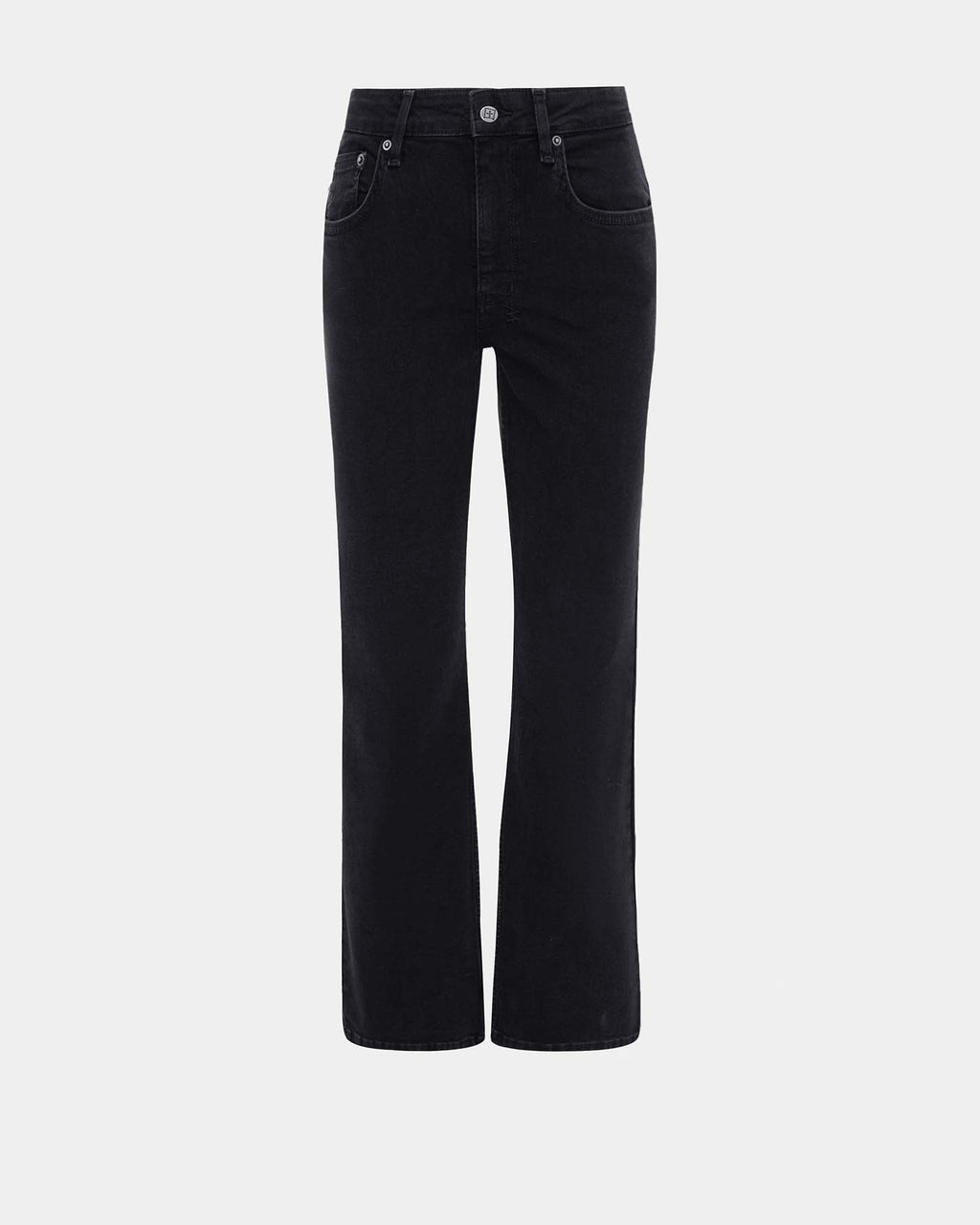 Womens Soho Crop Stealth Flare Denim Jeans - Black
