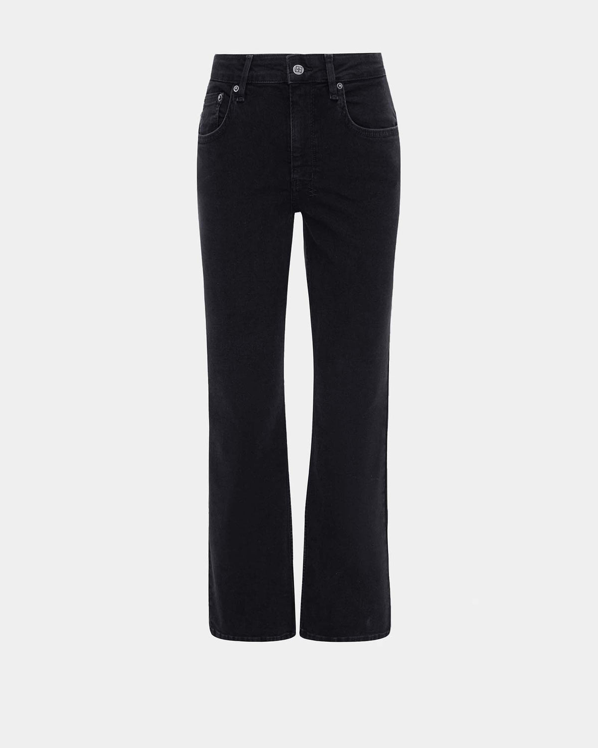 Womens Soho Crop Stealth Flare Denim Jeans - Black