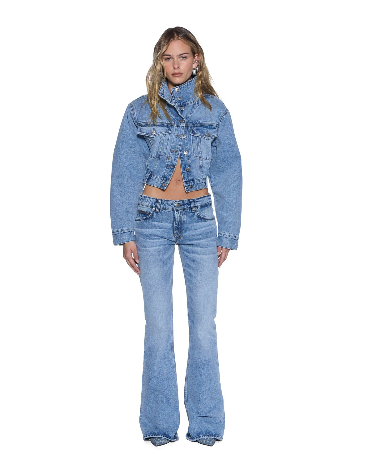 Womens Soho Lo Mercer Blue Bootcut Denim Jeans - Denim