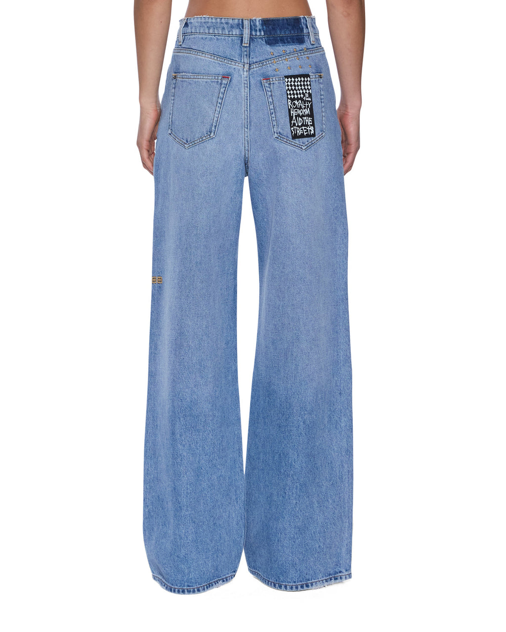 Womens Strider Horizon Wide Denim Jeans - Denim