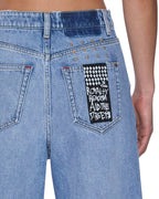 Womens Strider Horizon Wide Denim Jeans - Denim