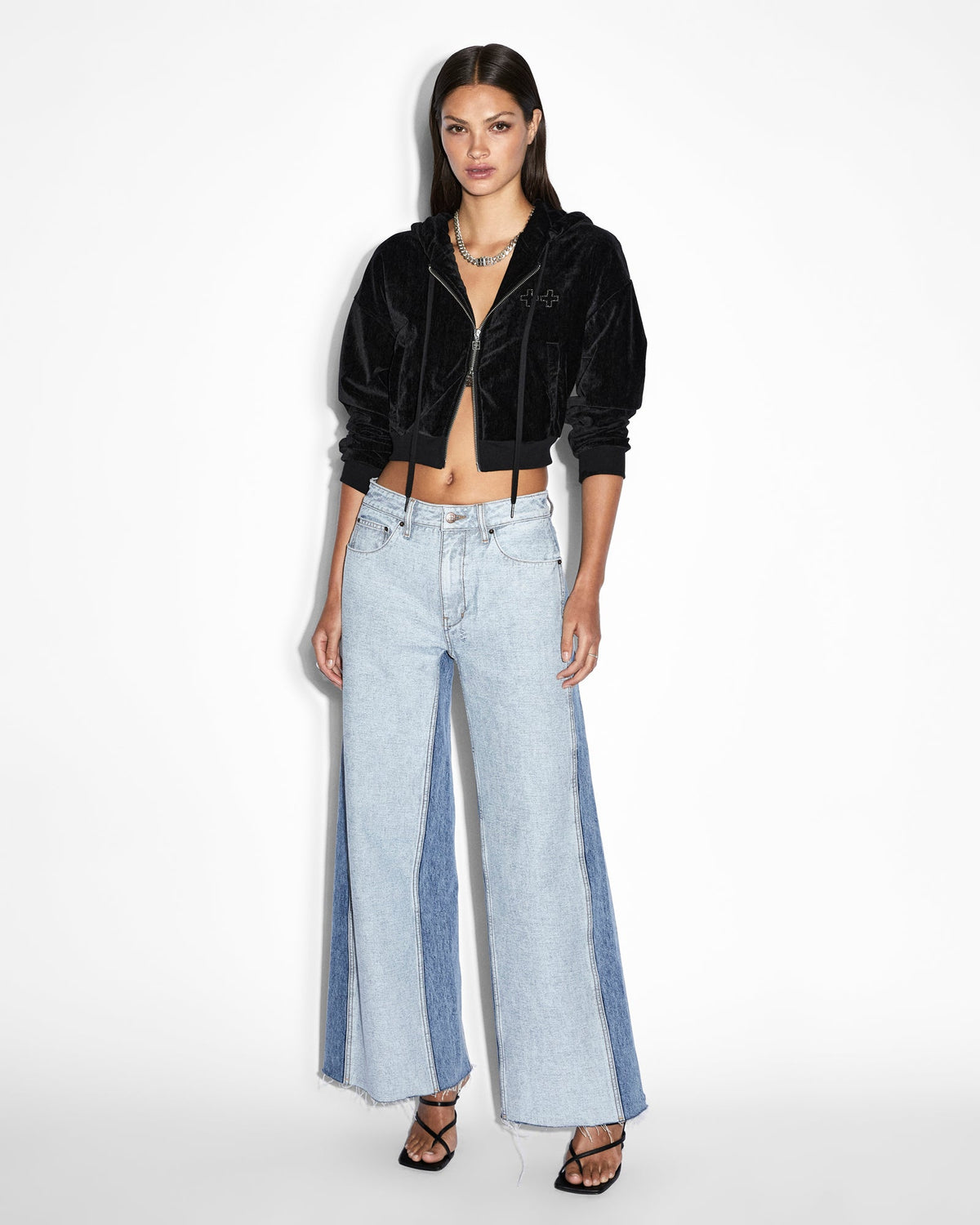 Womens Swinger Jean Recreate Wide Denim Jeans - Denim