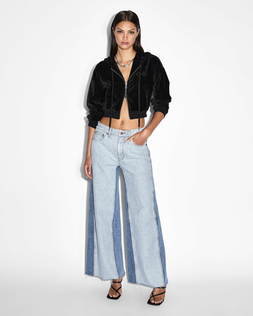 Womens Swinger Jean Recreate Wide Denim Jeans - Denim