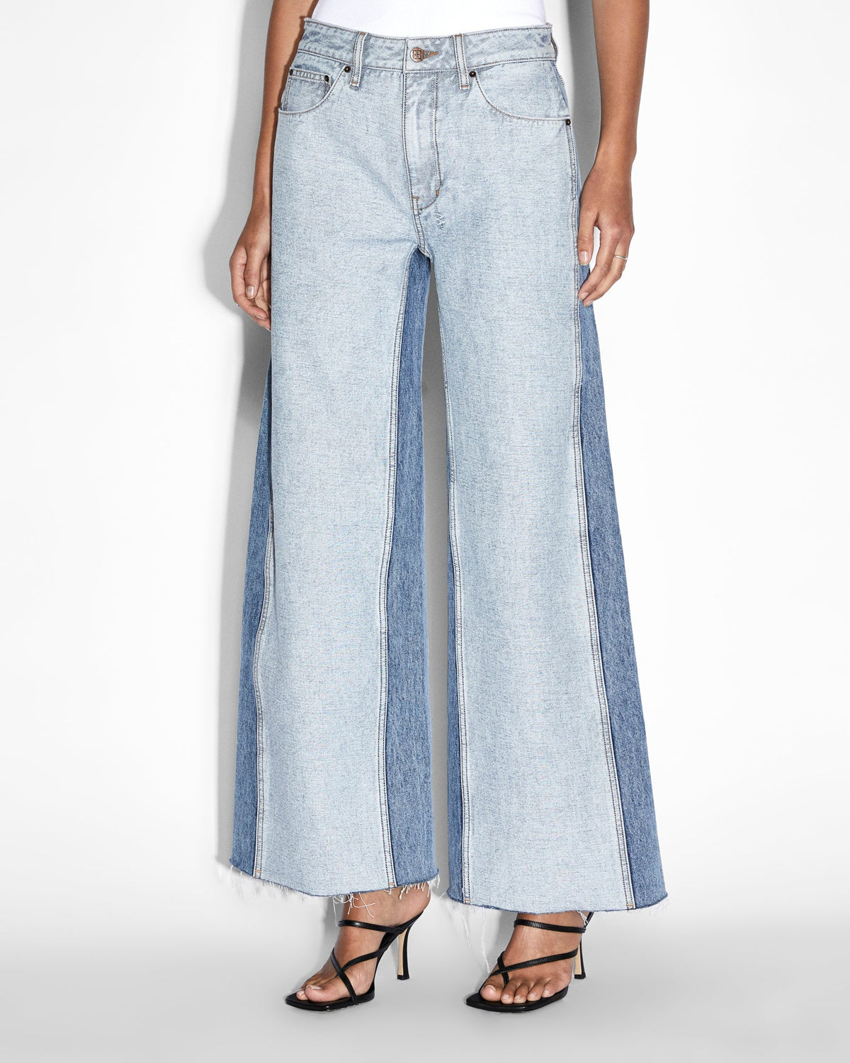 Womens Swinger Jean Recreate Wide Denim Jeans - Denim