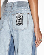 Womens Swinger Jean Recreate Wide Denim Jeans - Denim