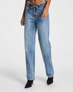 Womens Undone Playback Haven Straight Denim Jeans - Denim
