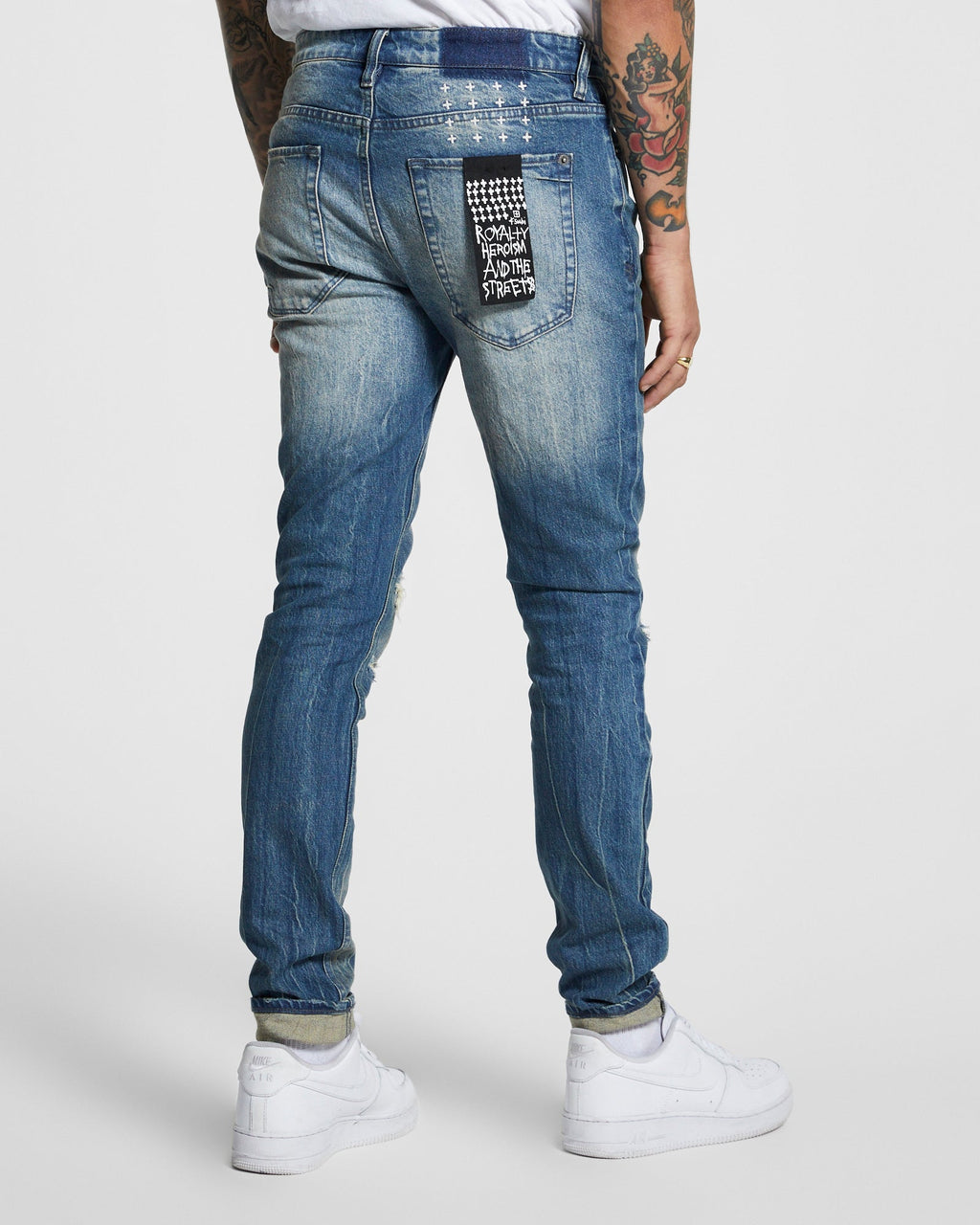 Mens Van Winkle High Rage Skinny Denim Jeans - Denim